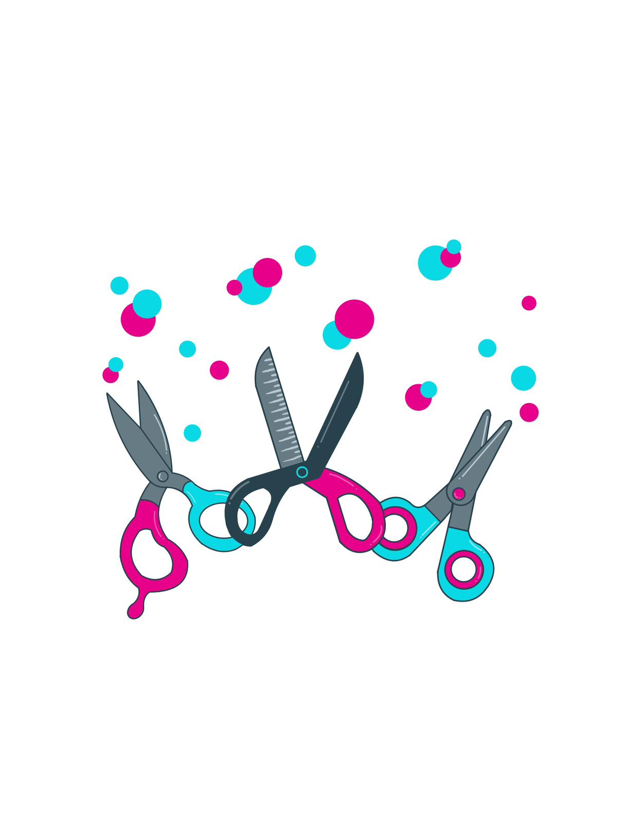 Groomer Scheren-Set für präzises Hundestyling